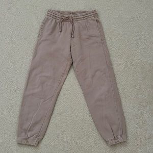 Beige TNA Cozy Fleece Sweatpants